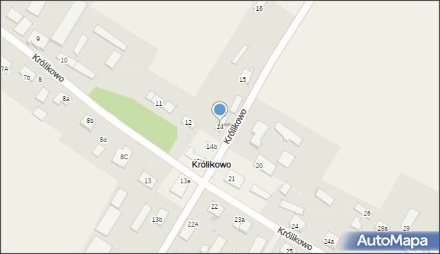 Królikowo, Królikowo, 14, mapa Królikowo