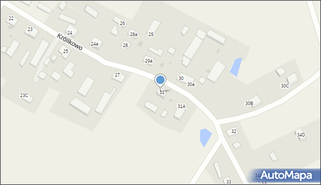 Królikowo, Królikowo, 31, mapa Królikowo