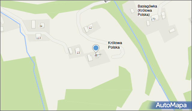 Królowa Polska, Królowa Polska, 48, mapa Królowa Polska