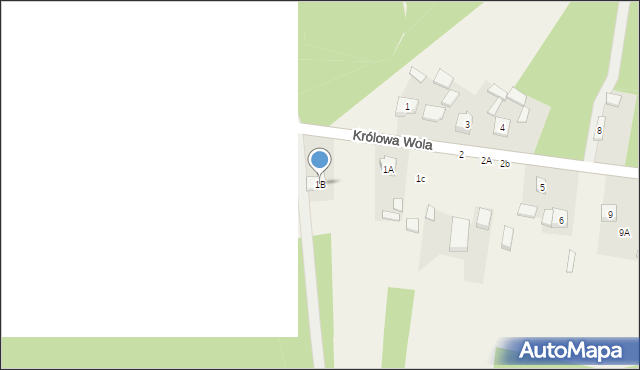 Królowa Wola, Królowa Wola, 1B, mapa Królowa Wola