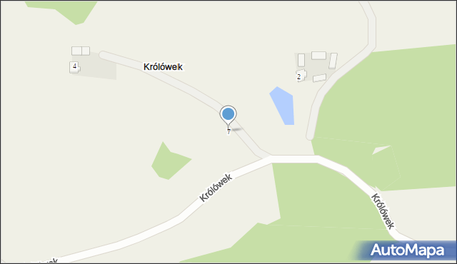 Królówek, Królówek, 7, mapa Królówek