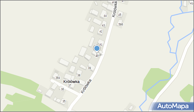 Królówka, Królówka, 40, mapa Królówka