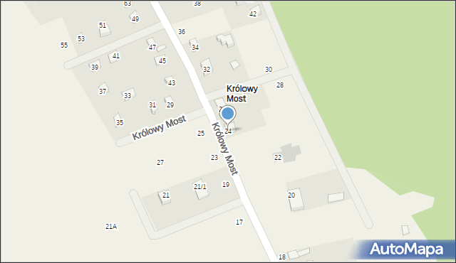 Królowy Most, Królowy Most, 24, mapa Królowy Most