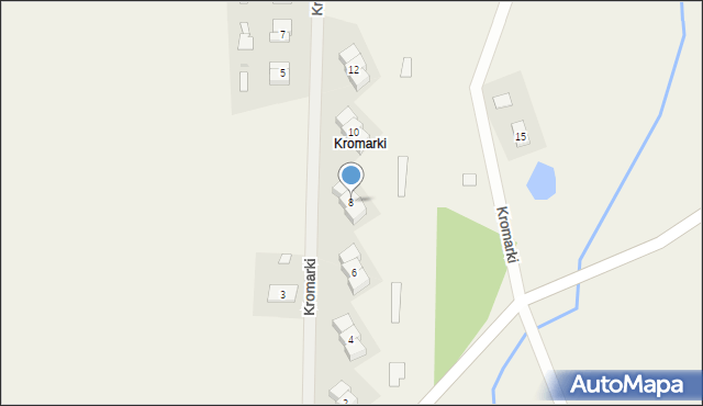 Kromarki, Kromarki, 8, mapa Kromarki