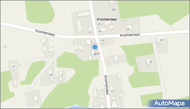 Kromerowo, Kromerowo, 4A, mapa Kromerowo