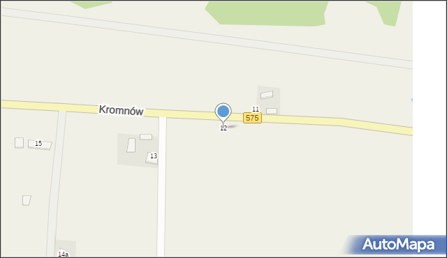 Kromnów, Kromnów, 12, mapa Kromnów