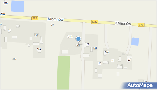 Kromnów, Kromnów, 28, mapa Kromnów