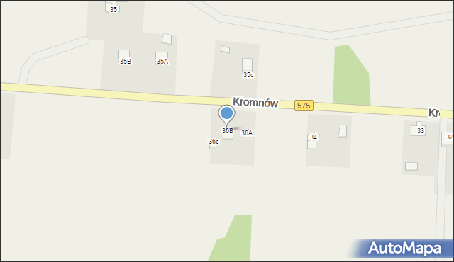 Kromnów, Kromnów, 36B, mapa Kromnów