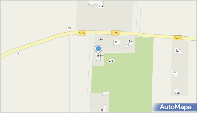 Kromnów, Kromnów, 42B, mapa Kromnów