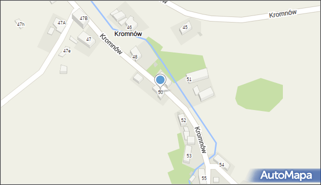 Kromnów, Kromnów, 50, mapa Kromnów