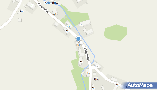 Kromnów, Kromnów, 52, mapa Kromnów