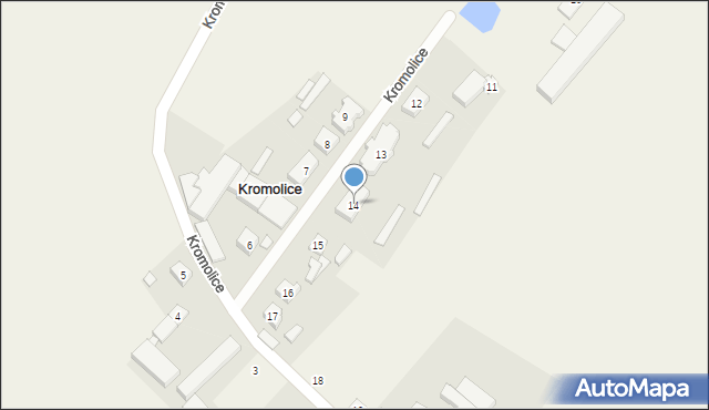 Kromolice, Kromolice, 14, mapa Kromolice