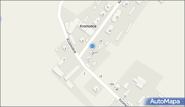 Kromolice, Kromolice, 16, mapa Kromolice