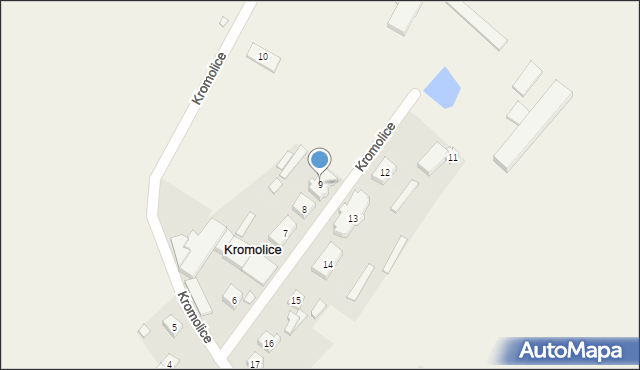 Kromolice, Kromolice, 9, mapa Kromolice