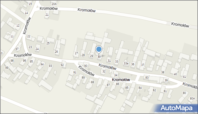 Kromołów, Kromołów, 30, mapa Kromołów