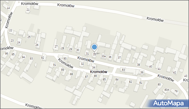 Kromołów, Kromołów, 33, mapa Kromołów