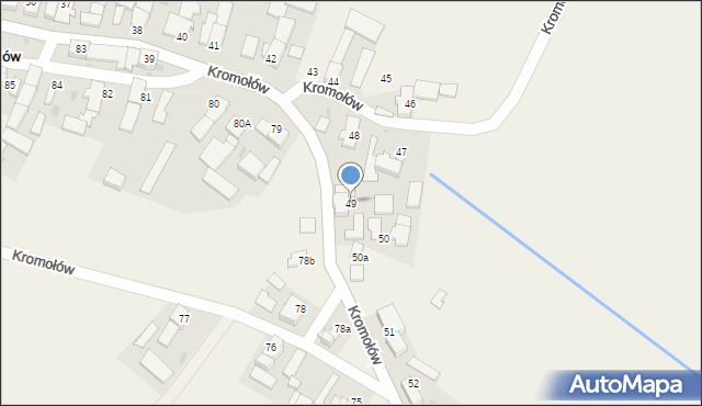 Kromołów, Kromołów, 49, mapa Kromołów