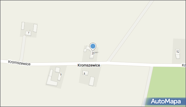 Kromszewice, Kromszewice, 10, mapa Kromszewice