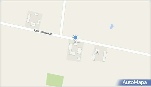 Kromszewice, Kromszewice, 73, mapa Kromszewice