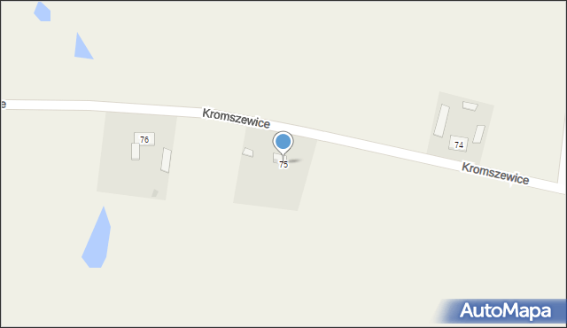 Kromszewice, Kromszewice, 75, mapa Kromszewice