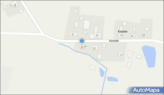 Kronin, Kronin, 10, mapa Kronin