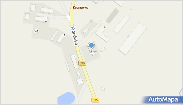 Kronówko, Kronówko, 1, mapa Kronówko