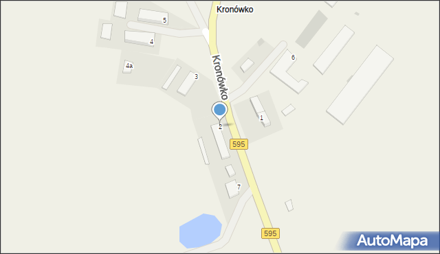 Kronówko, Kronówko, 2, mapa Kronówko