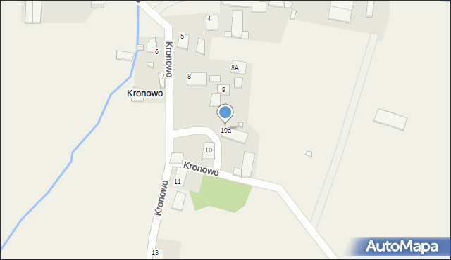 Kronowo, Kronowo, 10a, mapa Kronowo