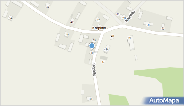 Kropidło, Kropidło, 38, mapa Kropidło