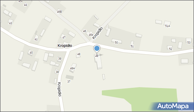 Kropidło, Kropidło, 49, mapa Kropidło