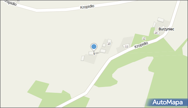 Kropidło, Kropidło, 9, mapa Kropidło