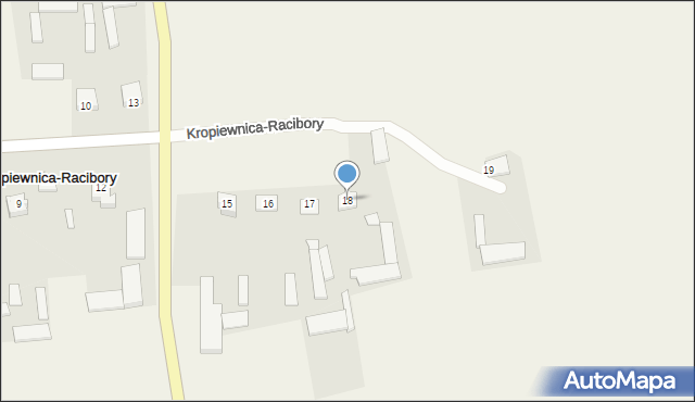 Kropiewnica-Racibory, Kropiewnica-Racibory, 18, mapa Kropiewnica-Racibory