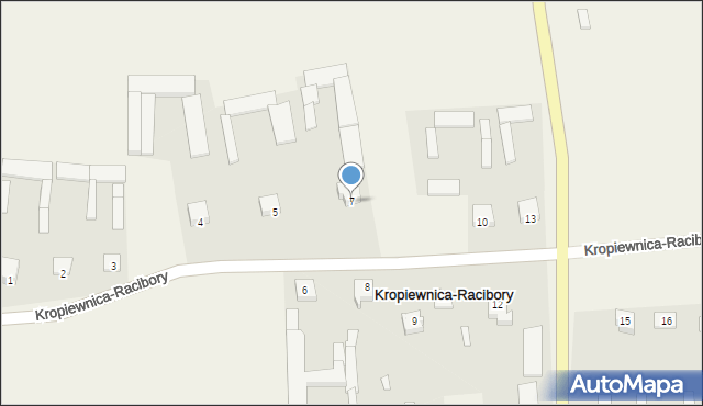 Kropiewnica-Racibory, Kropiewnica-Racibory, 7, mapa Kropiewnica-Racibory