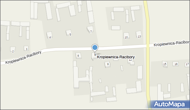 Kropiewnica-Racibory, Kropiewnica-Racibory, 8, mapa Kropiewnica-Racibory