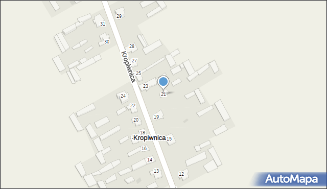 Kropiwnica, Kropiwnica, 21, mapa Kropiwnica