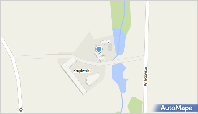 Kropiwnik, Kropiwnik, 1, mapa Kropiwnik