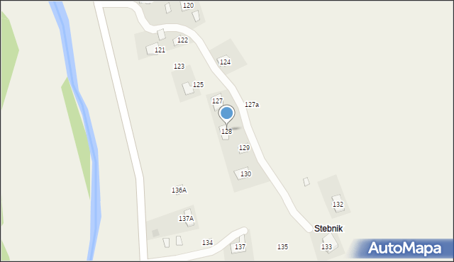 Krościenko, Krościenko, 128, mapa Krościenko