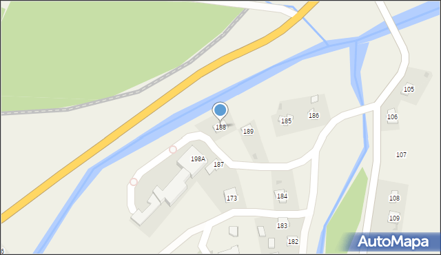 Krościenko, Krościenko, 188, mapa Krościenko