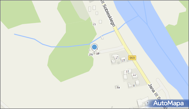 Krościenko nad Dunajcem, Króla Jana III Sobieskiego, 19a, mapa Krościenko nad Dunajcem