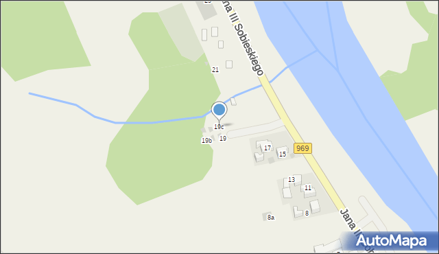 Krościenko nad Dunajcem, Króla Jana III Sobieskiego, 19c, mapa Krościenko nad Dunajcem