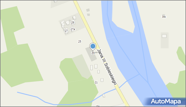 Krościenko nad Dunajcem, Króla Jana III Sobieskiego, 23, mapa Krościenko nad Dunajcem