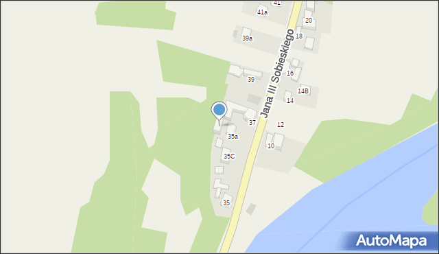 Krościenko nad Dunajcem, Króla Jana III Sobieskiego, 35b, mapa Krościenko nad Dunajcem