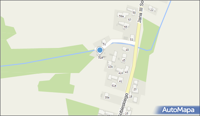 Krościenko nad Dunajcem, Króla Jana III Sobieskiego, 51a, mapa Krościenko nad Dunajcem