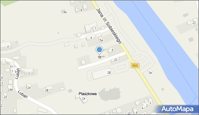 Krościenko nad Dunajcem, Króla Jana III Sobieskiego, 5B, mapa Krościenko nad Dunajcem