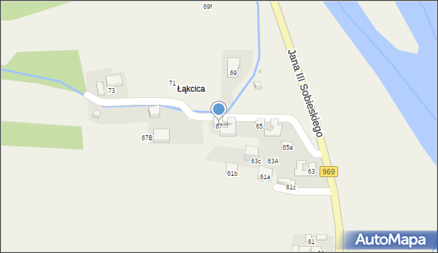 Krościenko nad Dunajcem, Króla Jana III Sobieskiego, 67, mapa Krościenko nad Dunajcem