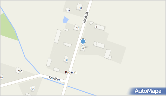 Krościn, Krościn, 10, mapa Krościn