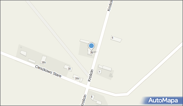 Krościn, Krościn, 39, mapa Krościn