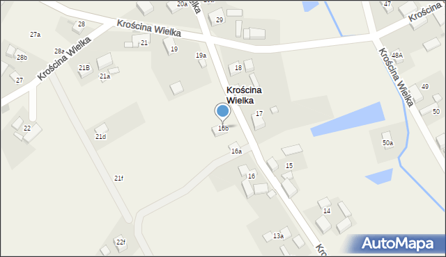 Krościna Wielka, Krościna Wielka, 16b, mapa Krościna Wielka