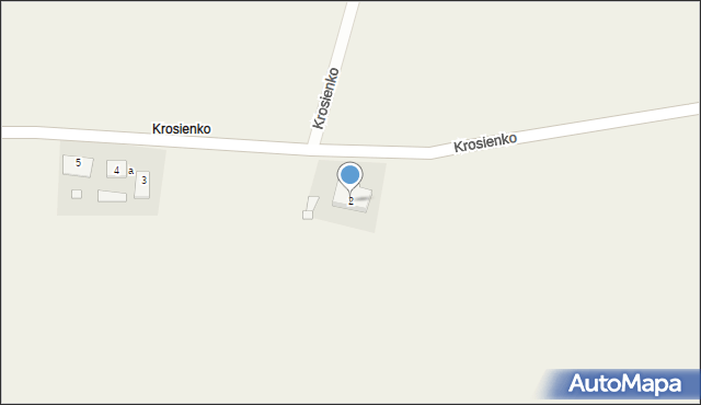 Krosienko, Krosienko, 2, mapa Krosienko