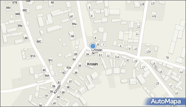 Krosin, Krosin, 2a, mapa Krosin